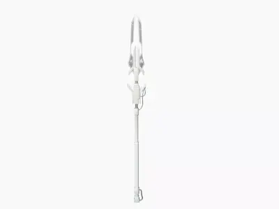 SciFi War Spear A06 Full White - Character Design Fashion Low-poly 3D model