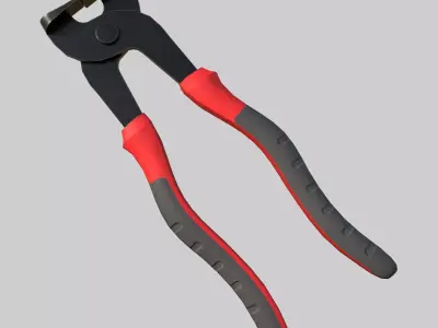 Tile Nippers Low-poly 3D model