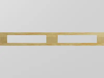 Wooden European Pallet Low-poly 3D model