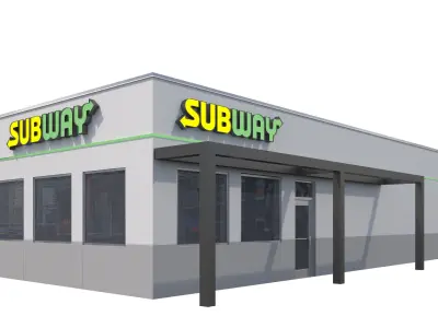 Retail Collection-004 Restaurants 3D model