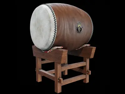 JAPANESE DRUM 3D model