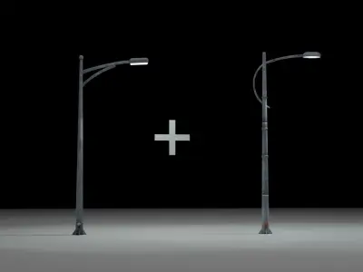 street light Free low-poly 3D model