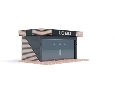 Mini Market exterior 3D model