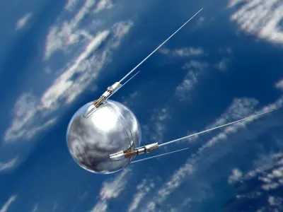 The first Soviet satellite 3D model