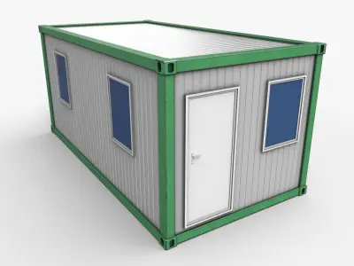 Office Container 04 Low-poly 3D model