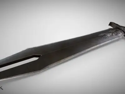 Sword of Life Stealing  Low-poly 3D model