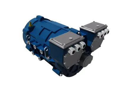 80kW Electric Motor Free 3D model