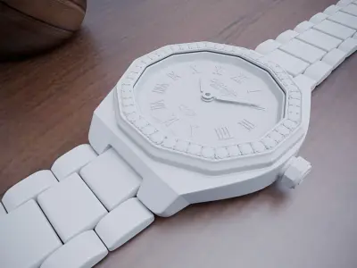 Detailed watch 3D model