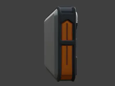 Futuristic Mechanical Device Game-Ready  with PBR Textures Low-poly 3D model