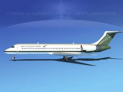 Boeing 717-200 Sierra Express 3D model