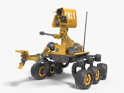 Planetary Rover Low-poly 3D model purchase