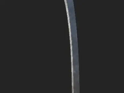 Kora sword Low-poly 3D model
