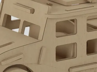 Jeep-Object 009193  Low-poly 3D model