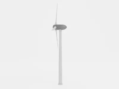 Wind Turbine - Renewable Energy Generator Low-poly 3D model