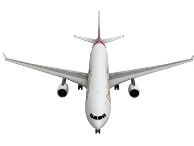 Lowpoly Airbus A330 Game Model Low-poly 3D model