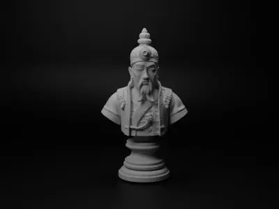 Korean Hwarang Bust Chess 3D print model