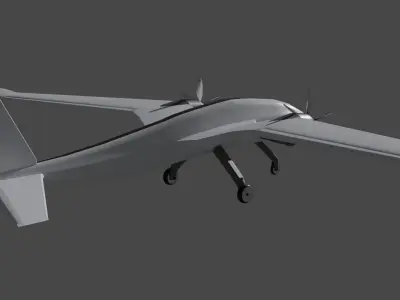 Unmanned Aerial Vehicle Low-poly 3D model by grampagamodels