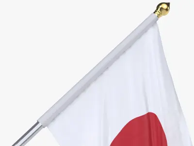  Japan Cloth Flag Wall Mount Animated 
