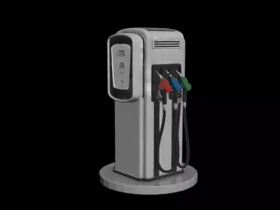 gas pump 3d model 3D model