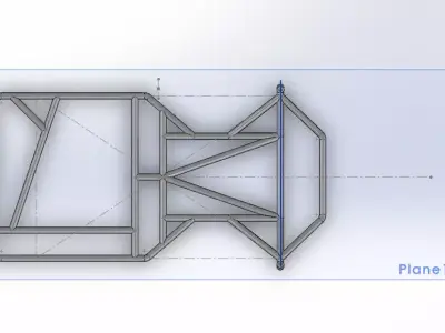 Go-Kart Chassis FIA Regulations 3D model