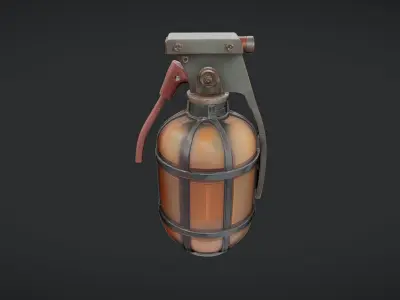 military hand grenade 3D model buy