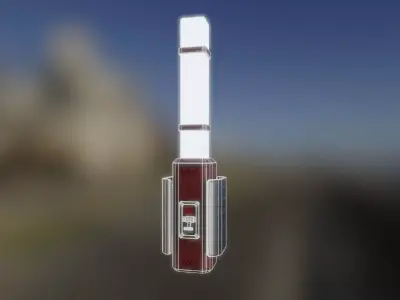 Light Rod Low-poly 3D model