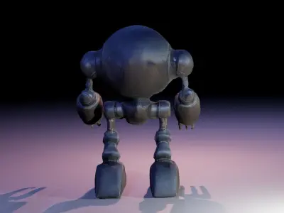 SCI-FI ROBOT 3D model 9