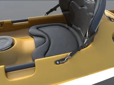 Kayak Realistic 3D model