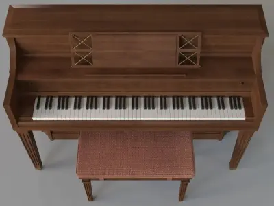 Kawai Console Piano 3D model