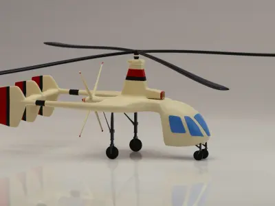 Toy helicopter based on Kamov Autogyro 3D model