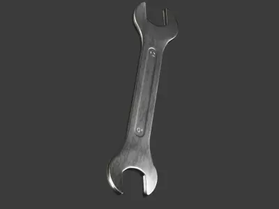 Wrench Low-poly 3D model order