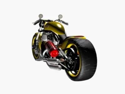 Motorcycle harley 3D model