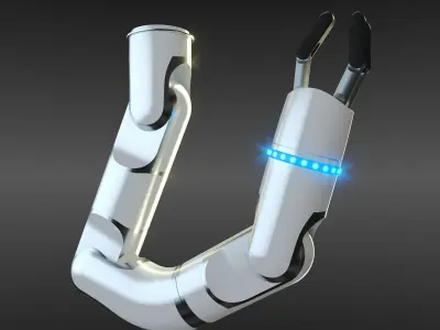 Robotic Arm Rigged 3D model purchase