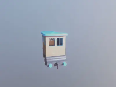 WOODEN LITTLE TRAIN CARRIAGE TOYS - RogueFilmProductions Low-poly 3D model