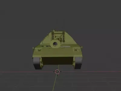 Panzer Haubitze 2000 Low-poly 3D model
