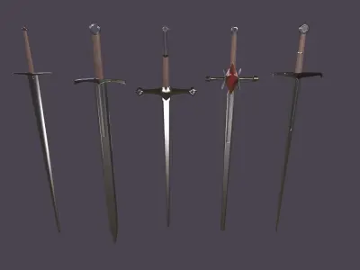 Sword pack Low-poly 3D model get