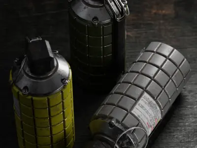 ZZ Grenade 02 Low-poly 3D model