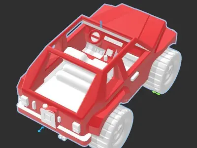 Toy Jeep Model 3D print model