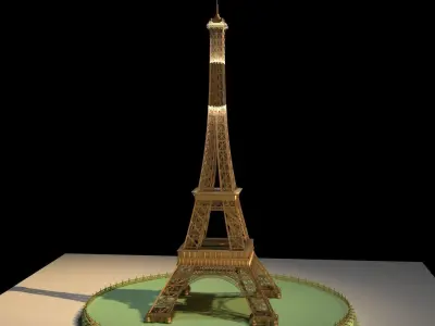 Eiffel tower  3D model purchase