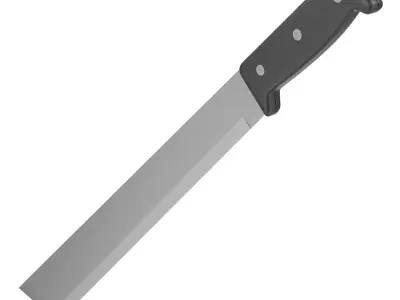 Machete Low-poly 3D model purchase