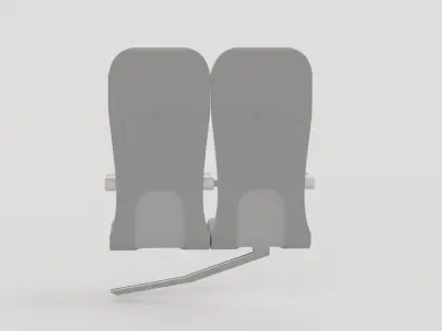 TRAIN SEAT 3D model