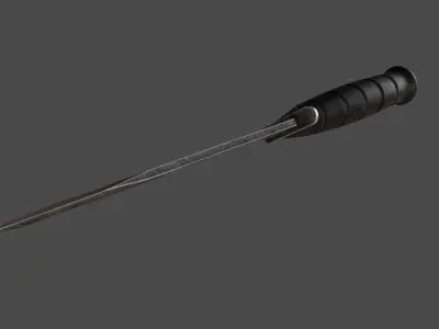 knife 3 Low-poly 3D model