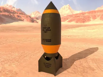 game ready BOMB Free low-poly 3D model