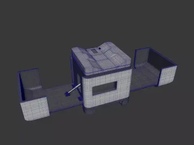 Autonomous Drone Dock Station 3D Model 3D model