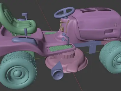 Cub-Cadet-1170-Riding-Mower-Carburetor lawn mower 3D model