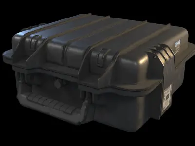 Military Box Low-poly 3D model buy