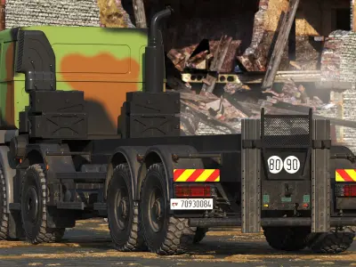 Renault Kerax 8x8 Heavy Utility Truck 3D model