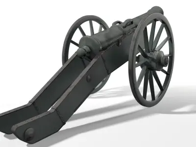 Old Cannon 3D model buy