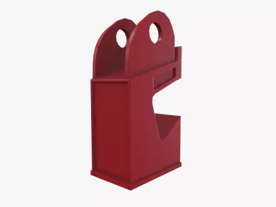 Universal circuit beaker lockout Low-poly 3D model