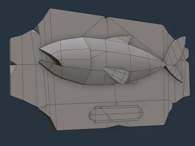Toon Talking Fish Prop Low-poly 3D model